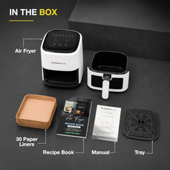 The Better Home Fumato 4.5L Digital Air Fryer, 1500W | Made for Indian Cooking | 7 Smart Presets | 360° Rapid Hot Air | Touchscreen | Viewing Window with Light | Recipe Book | 1-Year Warranty
