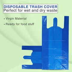 VETAS Blue Garbage Bag (30x40 inch)- 15 Pieces, Heavy Duty 75 Micron, Jumbo Size,Dustbin Bag Waste Bag Professional Grade Medical Bag,Packaging,Biodegradable