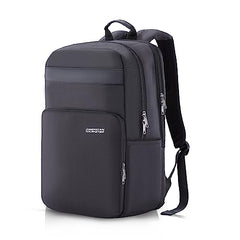 American Tourister RON Large 4 Compartment Laptop Backpack Travel Bag, 28 Ltrs Durable Bags For Mens, College School Computer Backpack Gift For Unisex Boys Girls Kids, Black, With Rain Cover