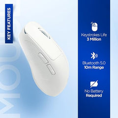 Acer Prism Dual Mode Wireless Mouse I 2.4G + Bluetooth I Silent Click I 3200 DPI (800-1200-2400-3200) I Rechargeable 500mAh I RGB LED I 6 Buttons I Lightweight 87g I Ergonomic Design for Laptop PC Mac