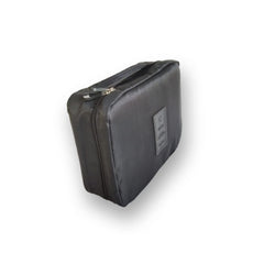 SYGA Travel Cosmetic Bag Plain Multifunction Portable Bag Cosmetic Makeup Pouch Case (Black)