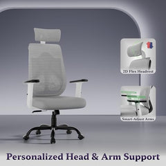 Furnivo Titan Ergonomic Office Chair for Home & Office | Adjustable Armrests | 120 Recline | Lumbar Support | Thick Cushioned Seat | Heavy-Duty Base | 3 Years Warranty (Eco Black Red)
