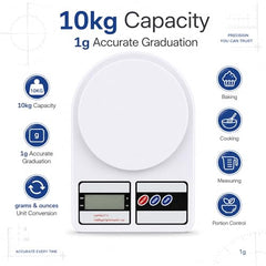 High-Precision Digital Measurement – Accurate and reliable kitchen weighing scale with advanced sensor technology for precise weight measurement of ingredients every time.