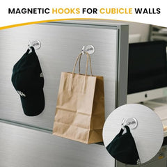 DIYMAG Magnetic Hooks 15pcs 30lbs Cruise Essentials 2026 Magnet Hook | Neodymium Heavy Duty Strong Magnets Hanging Ship Cabins Refrigerator Fridge Classroom Beach Vacation Kitchen Grills Home Tool
