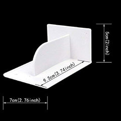 SYGA Pack of 3 CakeIcing Smoother Cake Edge Side Decorating Tools Scraper Pastry Butter Dough (White)