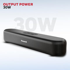 Honeywell Moxie V500 10W Portable USB Wired Soundbar, Speaker for PC,Desktop and Laptop with Volume Control and 3.5 mm AUX,2.0 Channel,52mmX2 Drivers,Plug &Play,2 Yrs Maufacuturer Warranty