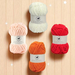 NESTNHAVEN , Plush & Cuddly Sets 2.0 , Chenille Yarn Supersoft Hand Knitting Wool Ball, set of 4 , 400 grams (1 Ball/100 Gram Each) Suitable for Craft, Babywear, Toys , Baby Blankets , 5 Bulky, Shades - NNHS 2.0 (Set 26 baby Pink , lilac , hot pink…