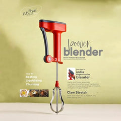 SUPERMOM Hand Blender 1 Pc – Manual Multipurpose Handheld Blender with Stainless Steel Whisk for Coffee, Egg Beating, Churning, Cream and Milkshake, Compact and Easy to Clean Mixer for Kitchen Use