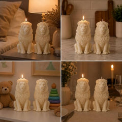 Decorative Fragrance Candle with Raised 3D Ivory Swirl Pillar Artwork | Long Burning Scented Candle for Home Décor, Living Room, Bedroom, Meditation Space, Table Decoration & Gift
