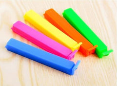 SYGA Colorful Set of 5Pcs Seal Clips Plastic Food Snack Bag Pouch Clip Sealer for Keeping Food Fresh for Home Kitchen