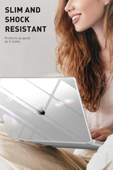 YellowCult Premium Crystal Clear Hard Shell MacBook Cover 13.3 inch Case Compatible MacBook Pro M2 2025, 2024, 2023, 2022-16 Model M1 A2338 A2251 A2289 A2159 A1989 A1708 A1706 Transparent