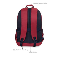 Tommy Hilfiger Laptop Backpack Elbert - Navy | Backpack for School, College and work | Water-Resistant, Fits 15-inch Laptop, with Rain Cover, Trolley Holder & 1-Year Warranty | 31L Capacity