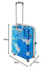 Skybags Trooper Set of 3 (S+M+L) Printed Hard Case Trolley Bags, Green