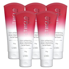 Ethiglo Deep Cleansing Facial Foam Face Wash for Healthy, Soft and Smooth Skin | Removes Dirt, Impurities and Excess Oil | Suitable for normal to oily and acne prone skin | Pack of 5 (70g)