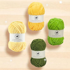 NESTNHAVEN , Plush & Cuddly Sets 2.0 , Chenille Yarn Supersoft Hand Knitting Wool Ball, set of 4 , 400 grams (1 Ball/100 Gram Each) Suitable for Craft, Babywear, Toys , Baby Blankets , 5 Bulky, Shades - NNHS 2.0 (Set 26 baby Pink , lilac , hot pink…