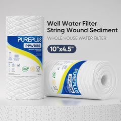 Pureplus Gravity Water Filter | 20 Liter Top Water Purifier | Chemical Free, Electricity Free | Water Filter for Home, Kitchen & Camping (White & Blue)