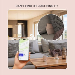 Satechi FindAll Wallet Card, Find My Compatible Tracker, Desert Rose