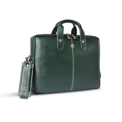HAMMONDS FLYCATCHER Men Genuine Leather Office Bag - Laptop Bag - Padded Laptop Compartment, Fits 14 Inch Laptop - Adjustable Strap, 1 Year Warranty - Office, Travel, Daily Use - Brushwood, Brown