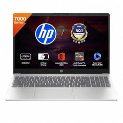 HP 15, AMD Ryzen 3 7320U (8GB LPDDR4, 512GB SSD) FHD, Micro-Edge, 15.6"/39.6cm, Win 11, M365 Basic(1yr), Office24, Silver, 1.59kg, fc0499AU, AMD Radeon Graphics, 1080p FHD Camera Laptop