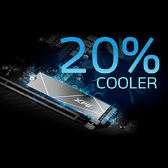 XPG ADATA GAMMIX S70 Blade M.2 NVME 1TB PCIe Gen4x4 2280 Internal Solid State Drive/SSD, Read/Write Speed Up to 7,400/6800 MB/s - (AGAMMIXS70B-1T-CS) Compatible with PC, Laptop and Play Station 5