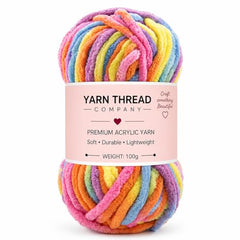 yarn thread company Wool, Plush & Cuddly, Chenille Yarn Supersoft Hand Knitting Wool Ball, (1 Ball/100 Gram Each) Ball Suitable for Craft, Babywear, Baby Blankets, (Parrot Green)