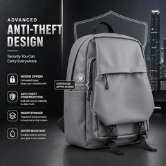 GadgetBite Zenith 32 Litre Laptop Bag with 15.6 Inch Laptop Compartment and Organiser Pocket for Men Women Boys Office College and Travel with Bottle Pocket Laptop Backpack - Black (Grey)