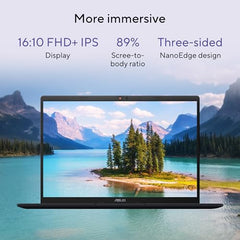 ASUS Vivobook 16, Snapdragon X, 16GB RAM, 512GB SSD, FHD+ 16", Windows 11, Office Home 2024, Quiet Blue, 1.88kg, X1607QA-MB049WS, Qualcomm Adreno iGPU, 45TOPS, M365 Basic (1Year)* Laptop