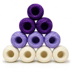 Crochet Cotton Thread Yarn Combo, 10 Rolls for Knitting, Crochet, Embroidery and Craft Making, Soft Decorative Thread for Handmade DIY Projects, Yellow & Green