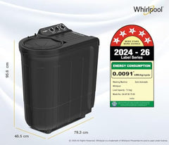 Whirlpool 7.5 Kg 5 Star Magic Clean Semi-Automatic Top Loading Washing Machine (MAGIC CLEAN 7.5 GREY DAZZLE, Fast Drying)
