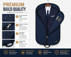 RAAHII 2 piece suit cover, Blazer cover, coat covers with zip for wardrobe storage of suit, jacket, garments, sweaters, saree, pant organizer (hanger not included)