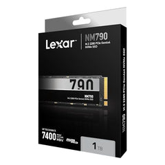 Lexar 8TB NM790 SSD PCIe Gen4 NVMe M.2 2280 Internal Solid State Drive, Up to 7000/6200 MB/s Read/Write, Compatible with PS5, for Gamers and Creators, Black (LNM790X008T-RNNNU)