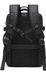 Red Lemon Titan Ultrafit Plus Bange Series 15.6-inch Laptop Bags Backpacks for Men and Women 45L Outdoor and Camping 3in1 Office Bags,Travelling,Backpack (With Bottle Holder), Black