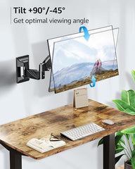MOUNTUP Single Monitor Wall Mount for Max 32" Screen, Holds up to 19.8lbs