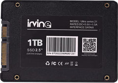 Irvine Sata 2.5" 1TB SSD Internal Solid State Drive SATA III 3 Storage Device | Fast Performance | Read/Write - 550/460 MB/s | 6 Gb/s for Laptop, Desktop and Gaming PC | 3 Year Warranty