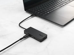 ASUS DC210 8-in-1 USB-C Dock, with 4K@60Hz HDMI 2.1, 100W PD, Gigabit Ethernet, USB-A & USB-C Ports, SD/MicroSD Reader, Braided Cable, – for All Type C Devices- MacBook,Laptop, Black, 2 Year Warranty