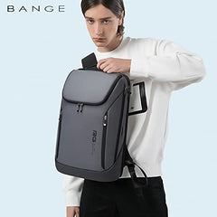 Red Lemon BANGE Captain Business Smart Backpack Water-Resistant fit 15.6 Inch Laptop Backpack with USB Charging Port,Travel Durable Backpack for Men and Women (Black)