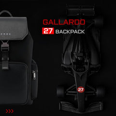 RARE RABBIT Gallardo 35L Water Repellent Backpack - Black Anti-Theft Business Travel Bag with 16" Laptop Compartment, Free Size