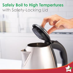 Wonderchef Acura Stainless-steel Electric Kettle | 1.5 L | Auto Shut-off | 360 Degree Swivel Base | Thermostat Control | Power Indicator | 1-year Warranty