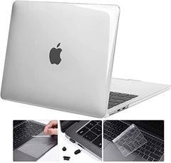 MOCA Case Compatible for New Apple MacBook Air 13 inch 2026 2025 2024 2022, M5 A3449 M4 A3240 M3 A3113 M2 A2681 Touch ID, Mac Air 13.6" Laptop Protective Plastic Hard Shell Cover (Crystal Clear)