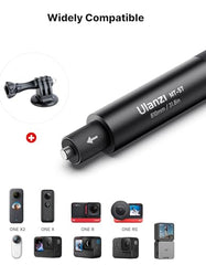 120 cm Selfie Stick for Insta 360, ULANZI MT-58 Monopod for Action Cam, Extendable Handheld Pole Stick Monopod Compatible with Gopro Hero 10/9/8/7 Insta360 One XR/RS/GO 2 DJI Osmo Action