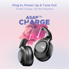 boAt Nirvana Eutopia Bluetooth Headphones with Head Tracking Function, Spatial Audio,20 HRS Playtime, ENx™ Tech, ASAP™ Charge, Hearables App(Android & iOS Compatible)(Primia Black)