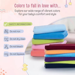 LuvLap Instadry Waterproof Baby Dry Sheet, Small Size 50x70 cm, Extra Absorbent Quick Dry Sheet for New Born,Toddler, Anti-Piling Fleece for Baby, Bed Protector, Pack of 2, Maroon & Navy Blue