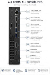 TECHSUPPORT Desktop Computer Mini Pc 7050 Core i5-6Th Gᥱn | 16 Gb Ddr4 | 512 Gb Ssd nvme | 5g WiFi 6 + Bluetooth 5.4 | Windows 11 pro & Ms Office 2024 | USB 3.0 | Hdmi | 2 Year On-Site Warranty