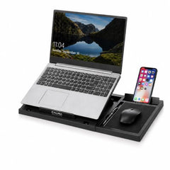 CALINA LUXE Laptop Stand with Detachable Mouse Pad for Table, Black Color