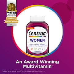 Centrum Multivitamin for Women with Vitamin, Antioxidant, Gluten Free, Non-GMO Tablets - 120 Count