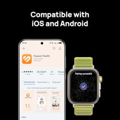 Huawei Watch FIT 4 smartwatch, 1.82" Large Display, Up to 10-Day Battery Life, Dual Band GPS, 100+ Sports Modes, Fitness Health Tracker, Emotional Assistant, Compatible with Android iOS, White