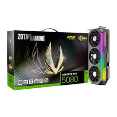 ZOTAC Gaming GeForce RTX 5080 Solid CORE Graphics Card - Black | 16 GB | DLSS 4 | GDDR7 | Advanced Cooling | Triple Fan | RGB Lighting | ZT-B50800D2-10P | Only Graphics Card with 5 Year Warranty