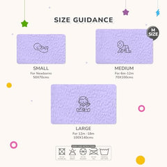 R for Rabbit Waterproof Quick Dry Sheet for Baby | Anti-Piling Fleece Breatheable Fabric Extra Absorbent Instant Dry Baby Bed/Cot Protector Mat (Size-S,Green-Grey,Pack of 2 Combo)
