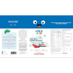 Little Joys DHA Kit (4-6 Years) | With NutriMix (350g) & DHA Gummies (30 day pack) | Omega 3 DHA-Packed Kit for Better Focus & Memory