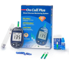 On Call Plus Glucometer with 10 FREE strips from ACON USA